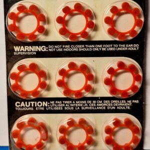 VINTAGE TOY-EDISON 8 SHOT CAPs - 9 Rings with 72 Shots Total